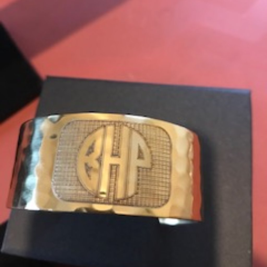 Rustic Cuff Initial Cuff